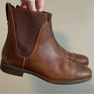 Timberland brown leather boots, size 7